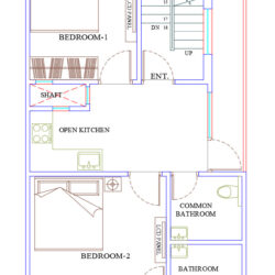 16x30 Ground & First Floor Plan ( किराये के लिए बेहतरीन प्लान )