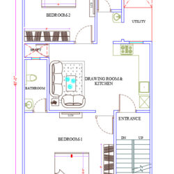 23x40 Ground & First Floor Plan ( किराये के लिए बेहतरीन प्लान )