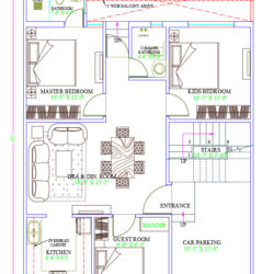 30x40 3bhk House Plan