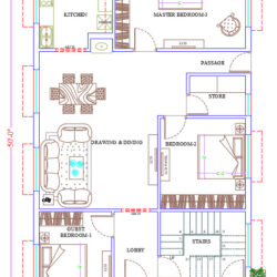 30x50 North Facing Vastu Plan