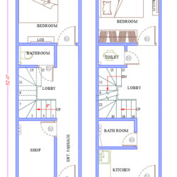 10x32 Ground & First Floor with shop