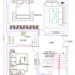 27x35 Ground Floor Plan