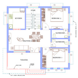 30x30 North Facing House Plan