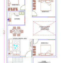 30x50 Ground Floor Plan