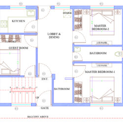 32x25 House Plan (किराए के लिए बेहतरीन प्लान)