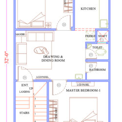 21x32 West Facing Vastu Plan (किराए के लिए बेहतरीन प्लान)
