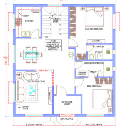 33x36 North Facing House Plan