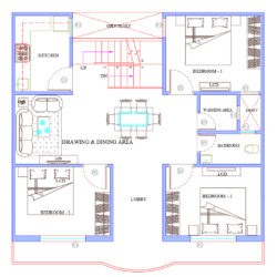 33x30 North Facing Ground & First Floor Plan