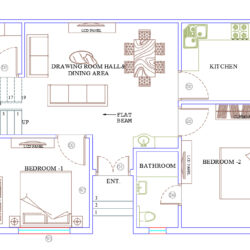 40x25 West Facing Vastu House Plan